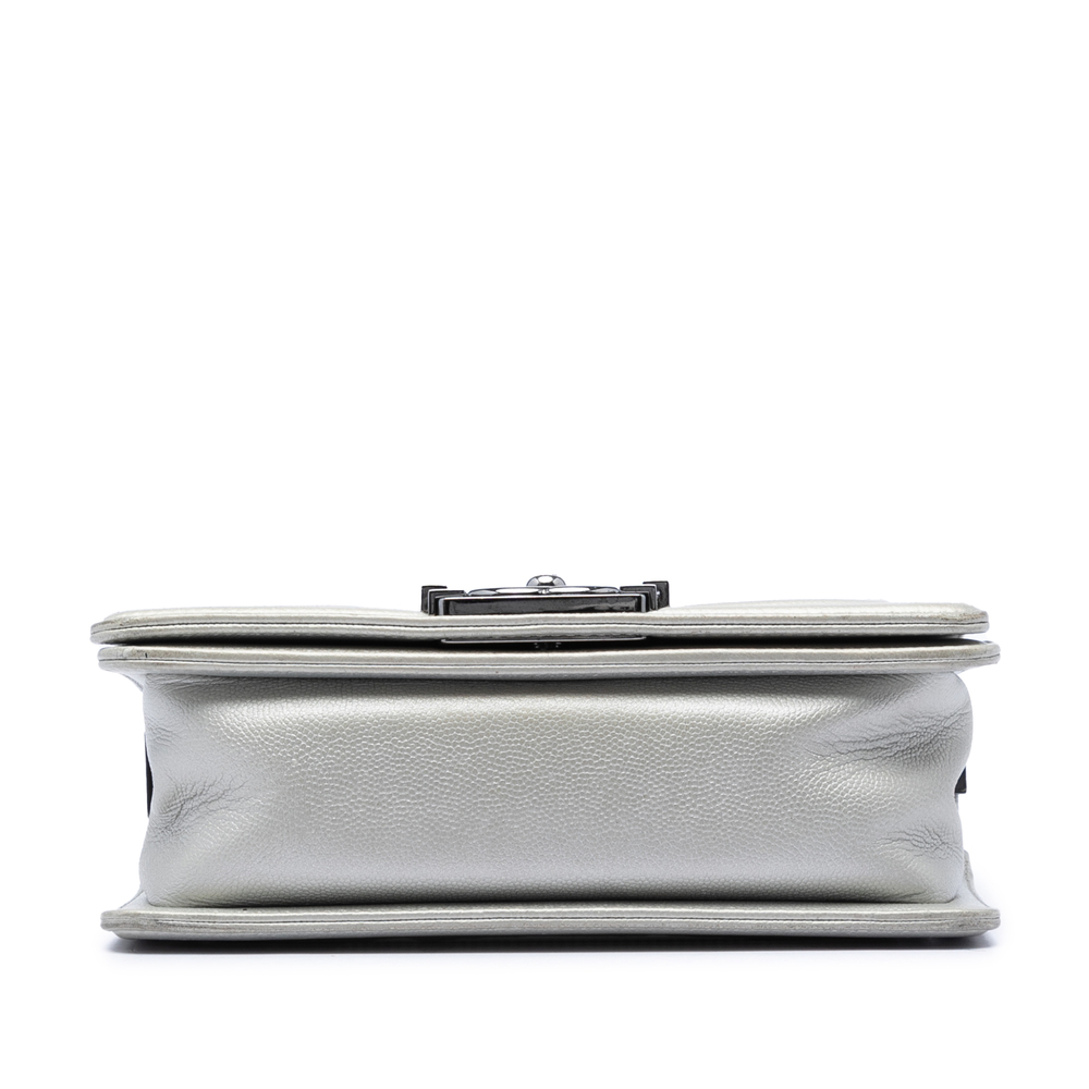 Pre-Loved Chanel Small Quilted Metallic Caviar Boy Flap - Picture 3 of 7